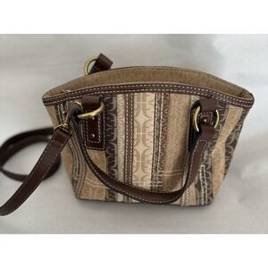 Vintage Women's Fossil‎ Patchwork Small Crossbody Purse
